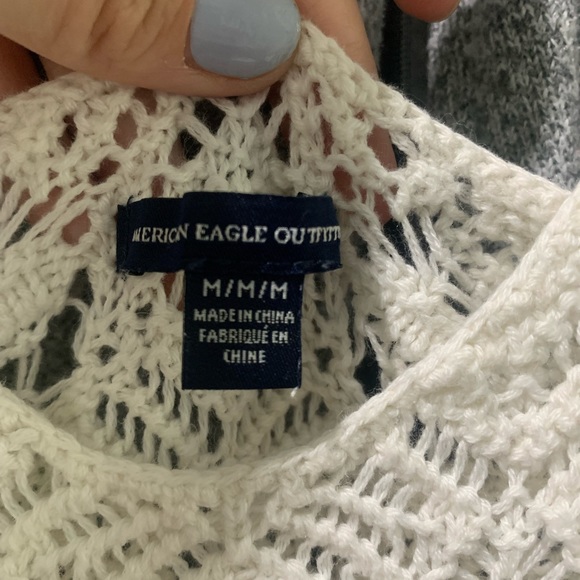 American Eagle Outfitters Crochet Knit Tank Top M - Picture 3 of 9